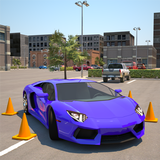 โรงเรียนสอนขับรถที่จอดรถ 3D ไอคอน