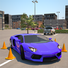 تعليم قيادة 3D وقوف السيارات أيقونة