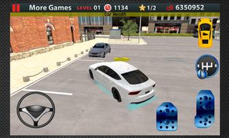 تعليم قيادة 3D وقوف السيارات الملصق