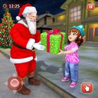 Christmas Flying Santa Gift আইকন