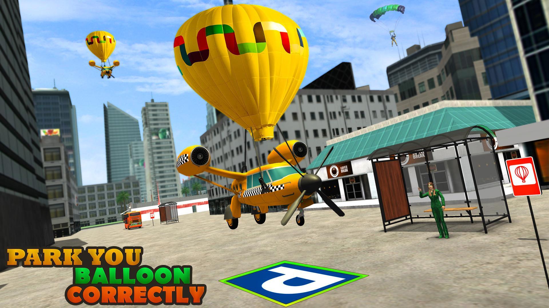 Flying Taxi Simulator Air Balloon Taxi Driving 3d For Android