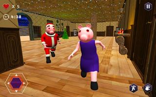 Livraison de cadeaux Piggy Santa Rush capture d'écran 2