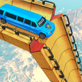 US Police Limo Ramp Car Stunts: Police Car Games