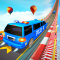 US Police Limo Ramp Car Stunts: Police Car Games
