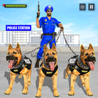 US Police Dog Crime Chase Game Zeichen