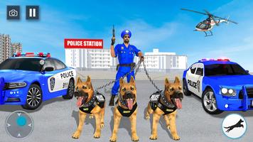 US Police Dog Crime Chase Game постер