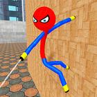 Flying Stickman Spider Rope Su ícone