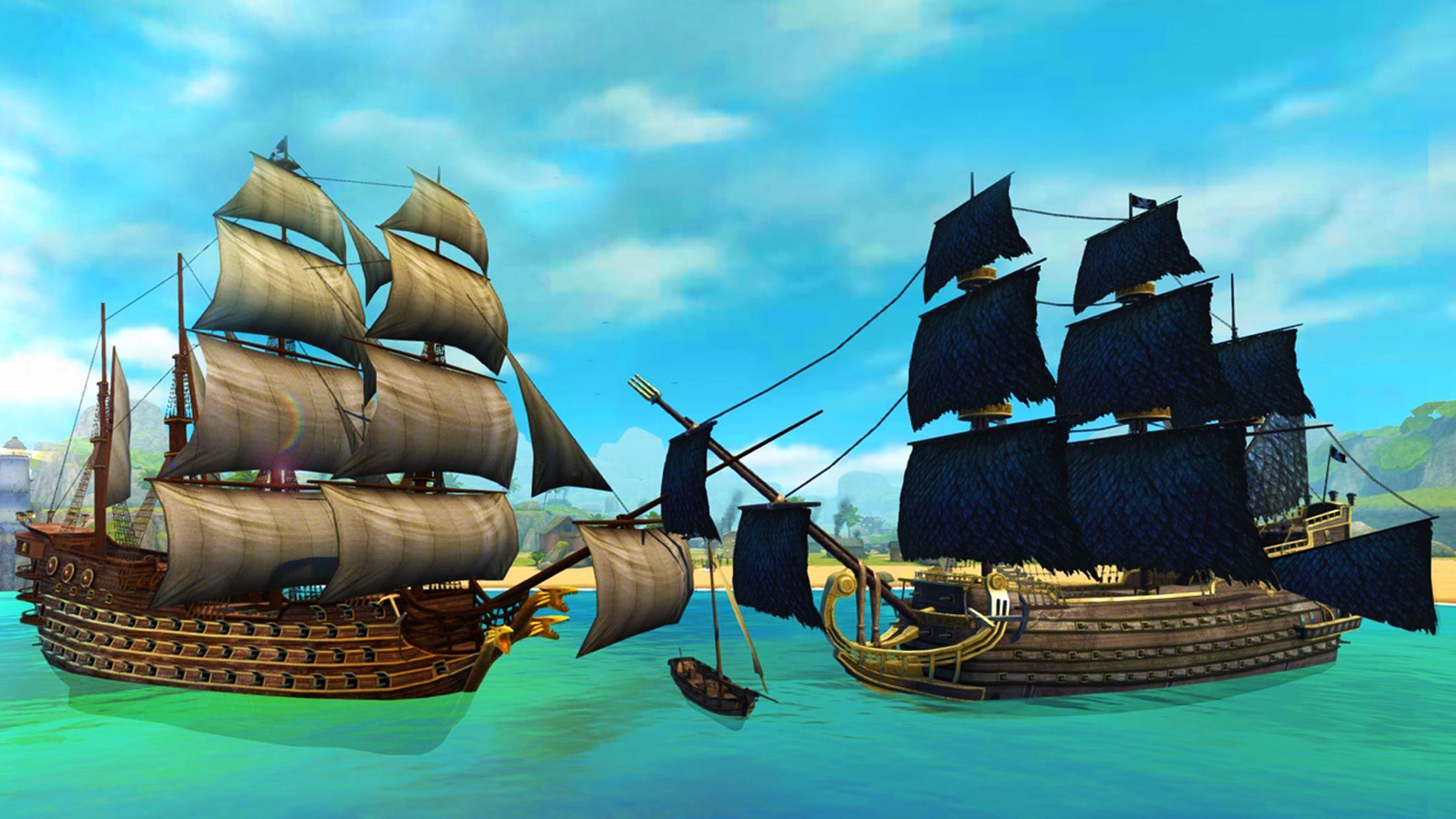 Ships Of Battle Age Of Pirates Warship Battle For Android Apk Download - pyrates roblox