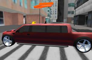 Fou Limousine 3D City Driver capture d'écran 2
