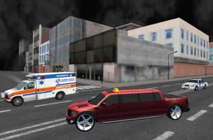 Fou Limousine 3D City Driver capture d'écran 3