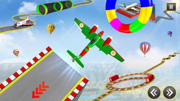 Airplane Mega Ramp Stunt Games capture d'écran 2