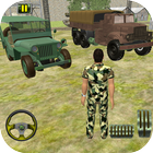 Pak Militar Carga Camión Sim icono