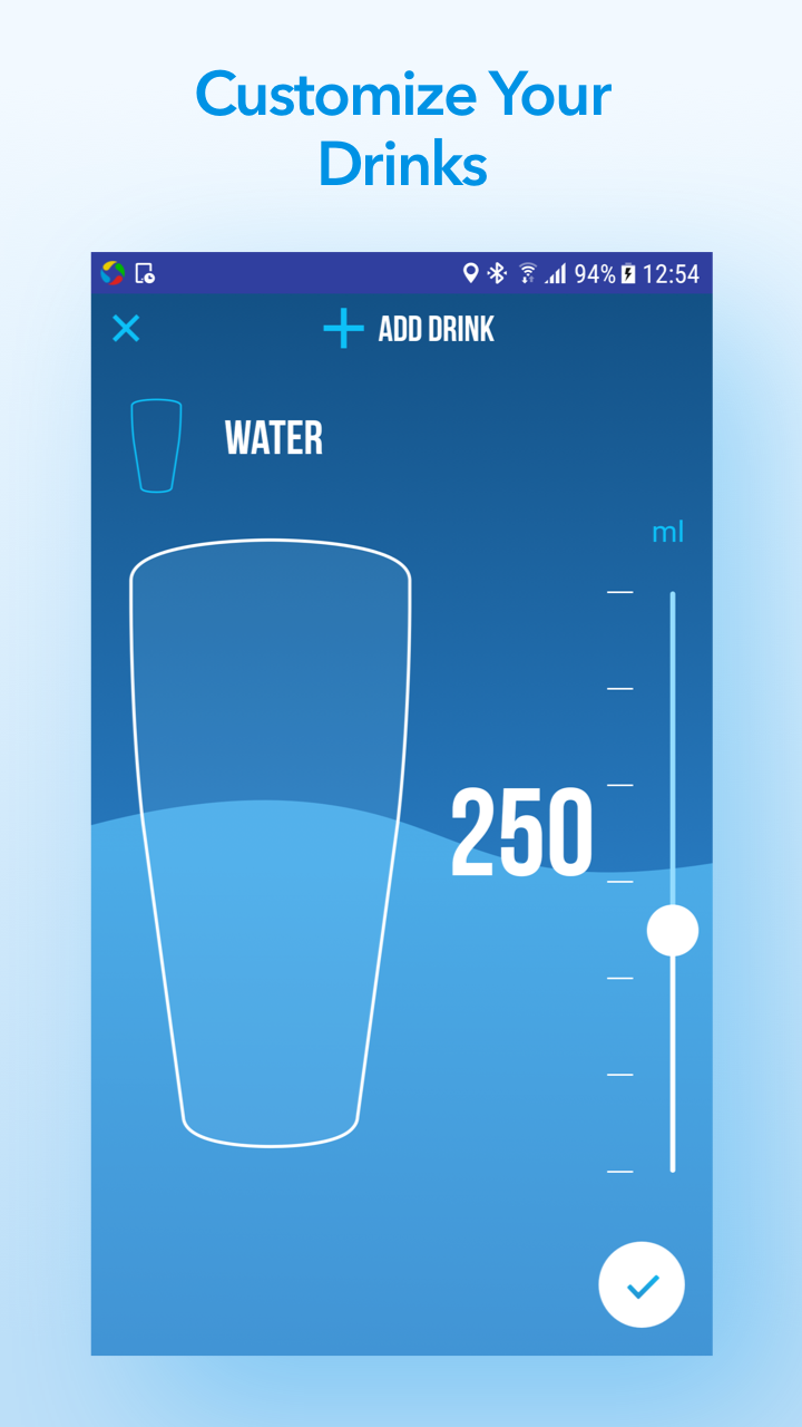 VGfit water tracking app