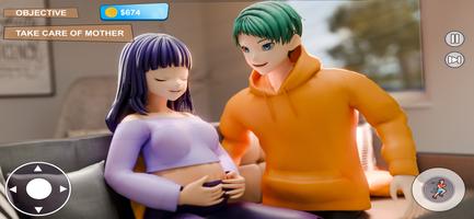 Sim Permainan Ibu Hamil Anime screenshot 3