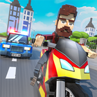 Blocky Dude Gangster Crime Sim أيقونة