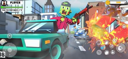 Blocky Dude Gangster Crime Sim Affiche