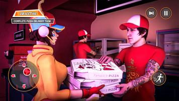 Pizza Delivery Girl Bike Games screenshot 3