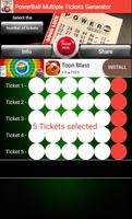 Powerball Multiple Tickets Generator screenshot 1