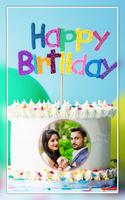 Name photo birthday cake frame تصوير الشاشة 3