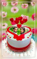 Name photo birthday cake frame تصوير الشاشة 1