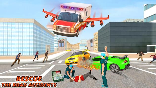 Flying Ambulance Rescue Emergency Game 截图 4