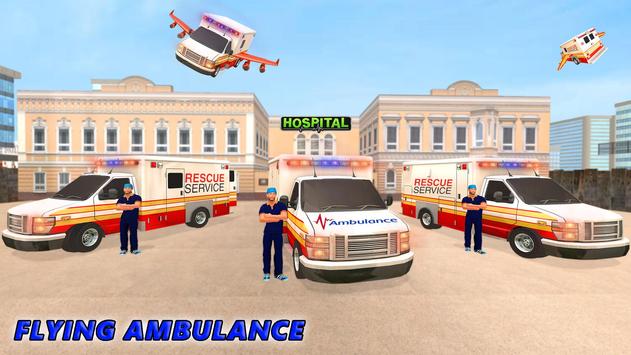 Flying Ambulance Rescue Emergency Game 截图 5