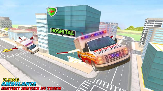 Flying Ambulance Rescue Emergency Game 截图 6