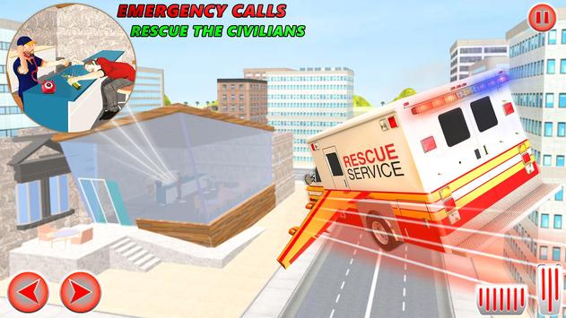 Flying Ambulance Rescue Emergency Game 截图 3