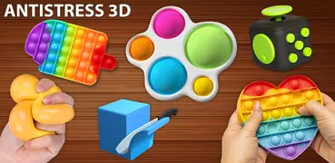 Brinquedos Fidget: Pop It 3D