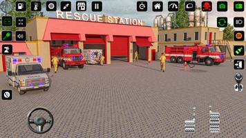 camión de bomberos 3d Juego captura de pantalla 1