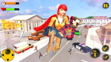 Super women Hero Rescue Games poster