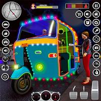Tuk Tuk Auto Rickshaw Game 3D Affiche