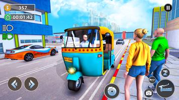 Tuk Tuk Auto Rickshaw Game 3D capture d'écran 1