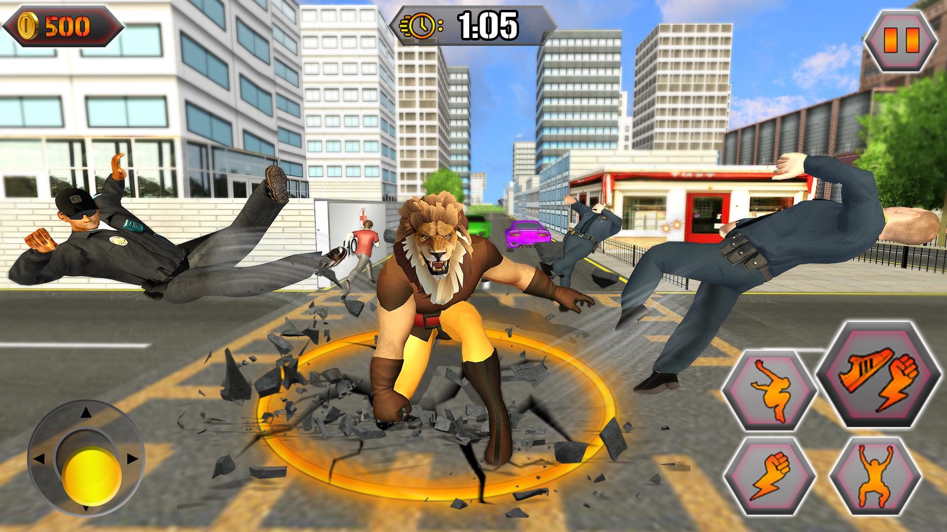 Scary Lion Crime City Attack For Android Apk Download - scary city roblox