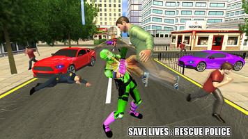 Flying Ninja Hero Crime Chase capture d'écran 2