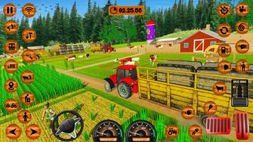 Farm Sim Tractor Farming Games скриншот 1