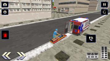 Police Rescue Ambulance Games Cartaz