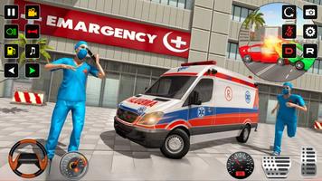 Emergency Ambulance Game تصوير الشاشة 1