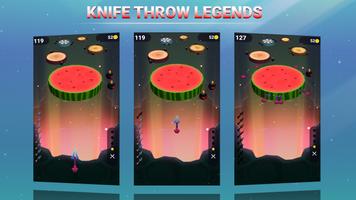 Knife Throw Legends 3D Ekran Görüntüsü 1