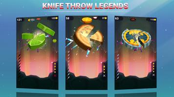 Knife Throw Legends 3D captura de pantalla 2