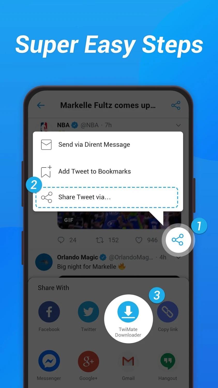 Android 用の Twitter動画ダウンローダー 動画 Gif 写真をすばやく無料でダウンロード Apk をダウンロード