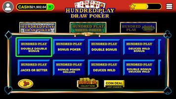 Poster Hundred Play Draw Video Poker