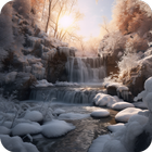 Winter Waterfall Theme আইকন