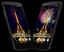 Happy N. Year's Fireworks LWP โปสเตอร์