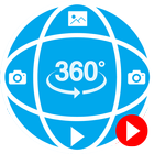 360 degree photos and movies 360 viewing player ไอคอน