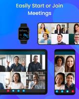 Remote Cloud Meeting: Videokonferenz, Videoanruf Plakat