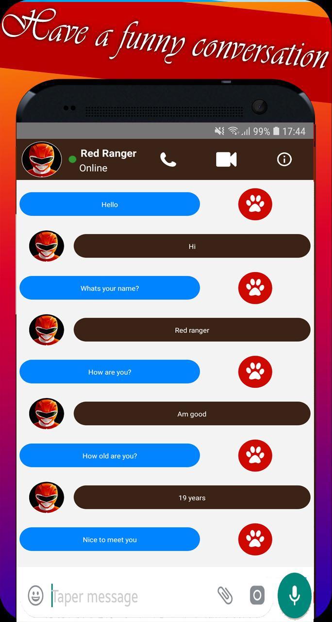 Power's Rangers video Call & Dino Chat Simulator APK pour Android Télécharger Power's Rangers video Call & Dino Chat Simulator APK pour Android Télécharger