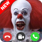 Appel vidéo de mal de clown icône