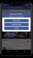 Video downloader for Facebook Lite Ekran Görüntüsü 1