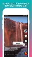 Video Downloader For Tik Tok - No Watermark الملصق